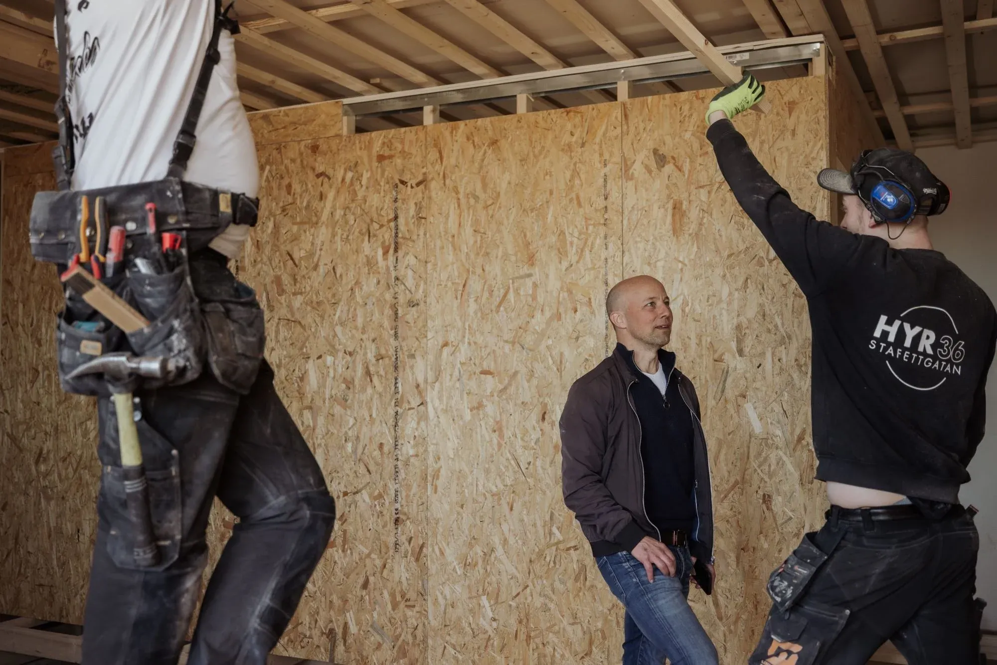 Kontroll av pågående byggnation på plats